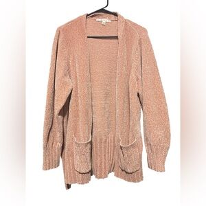 Seven7 Women's Cardigan in Soft Peach